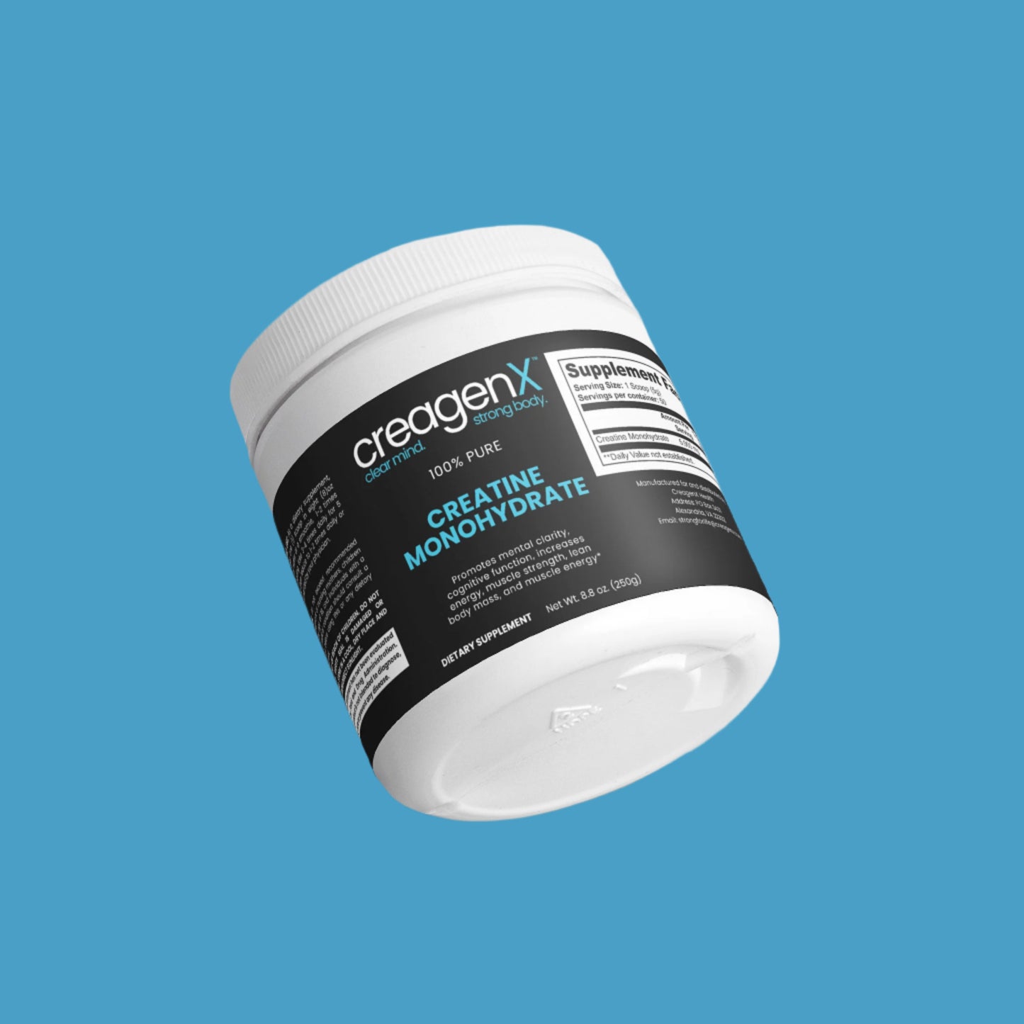 100% Pure Creatine Monohydrate - Micronized for Fast Absorption